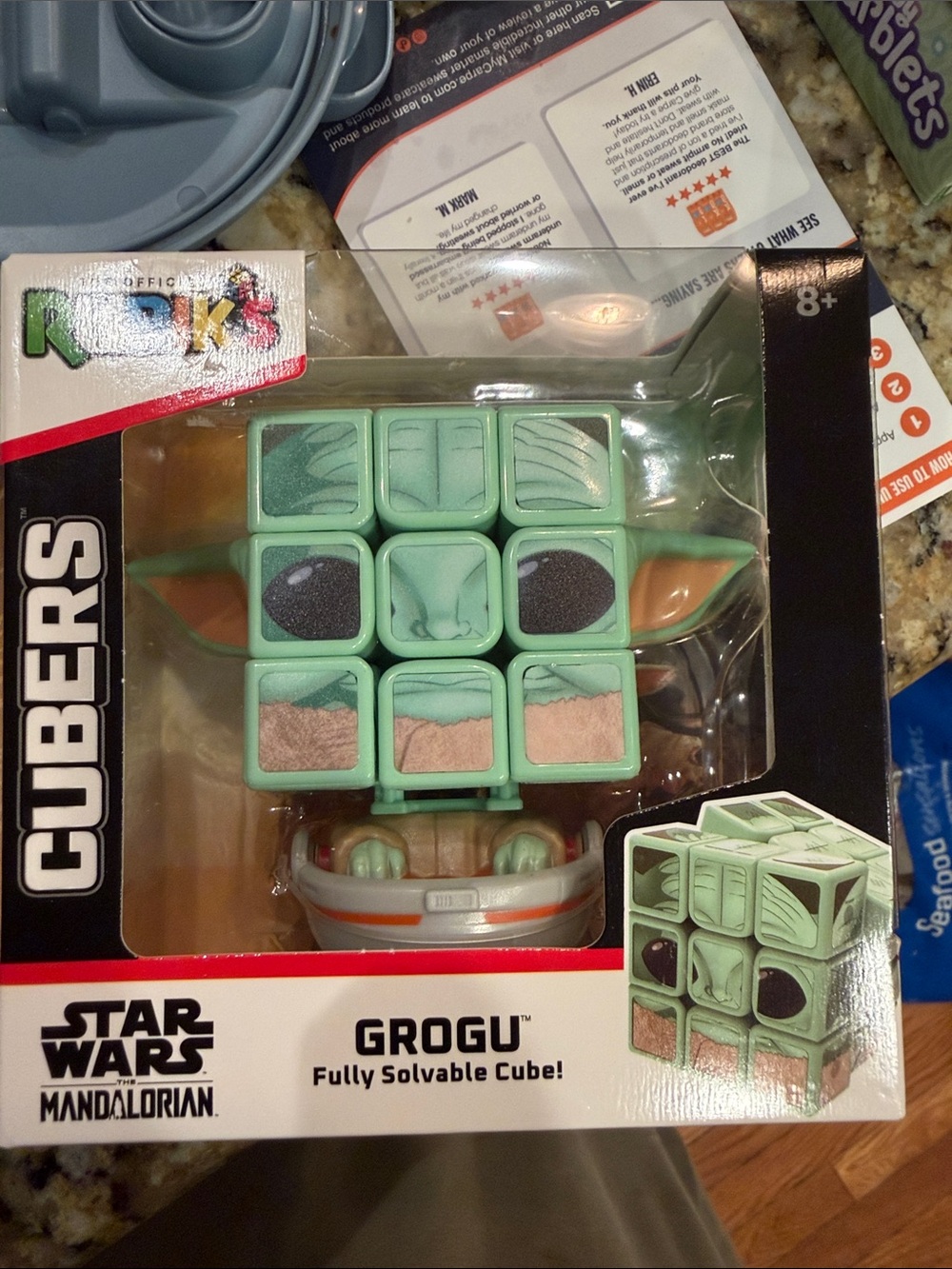 Cubers Grogu Star Wars Solvable Cube - Mint Green
